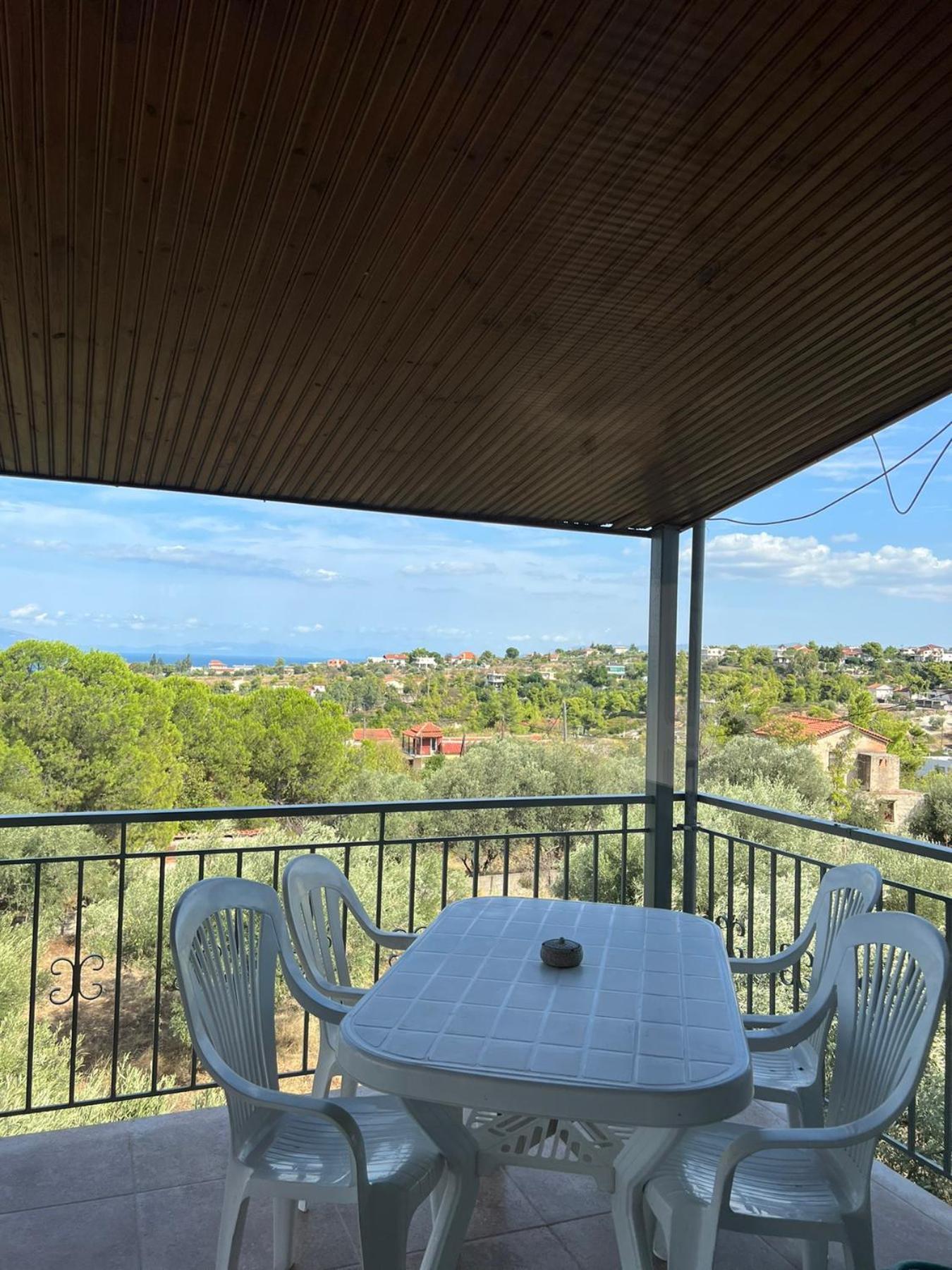 Xenia'S Seaview House Villa Paralia Avlidhos Bagian luar foto
