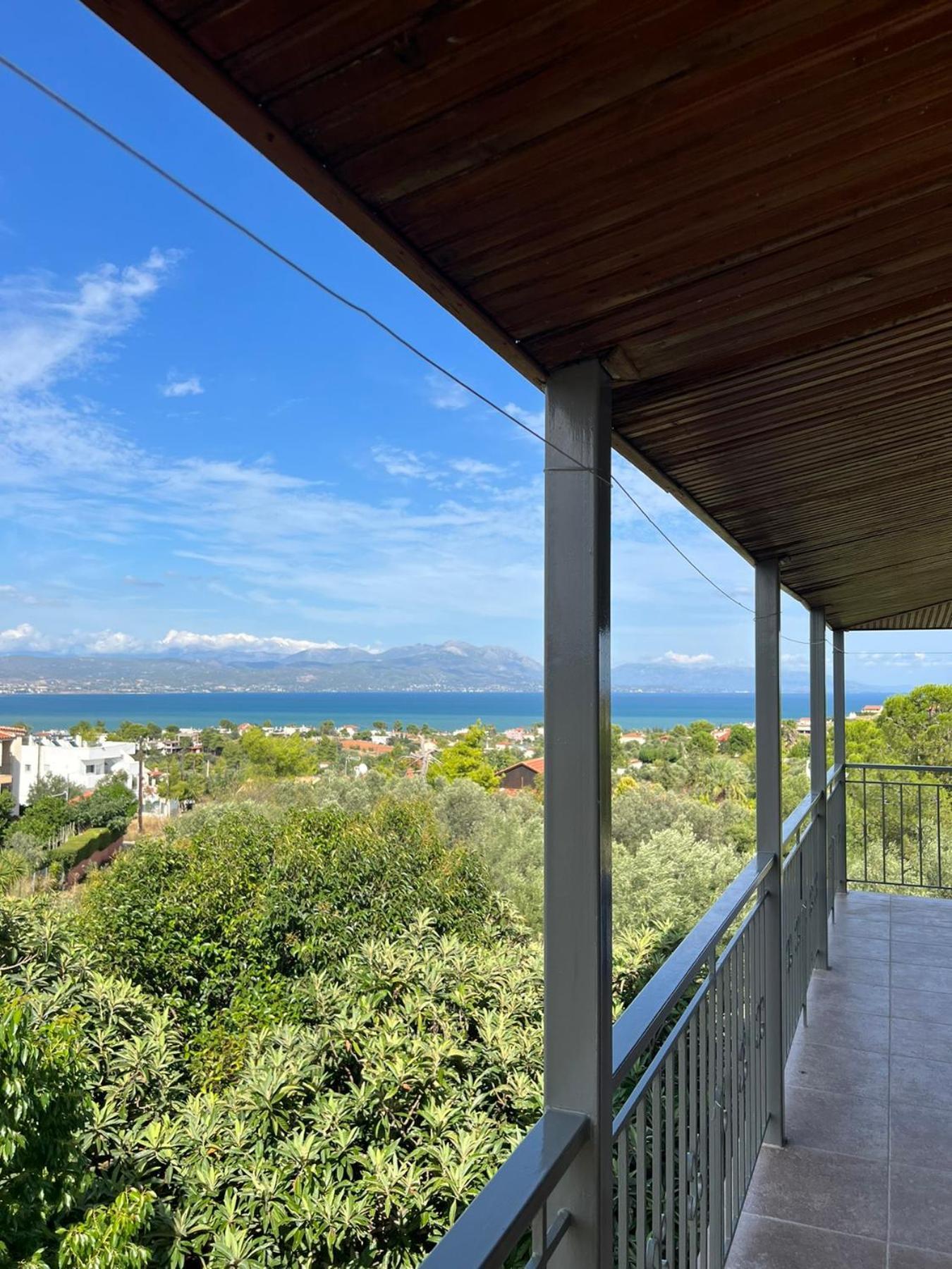Xenia'S Seaview House Villa Paralia Avlidhos Bagian luar foto