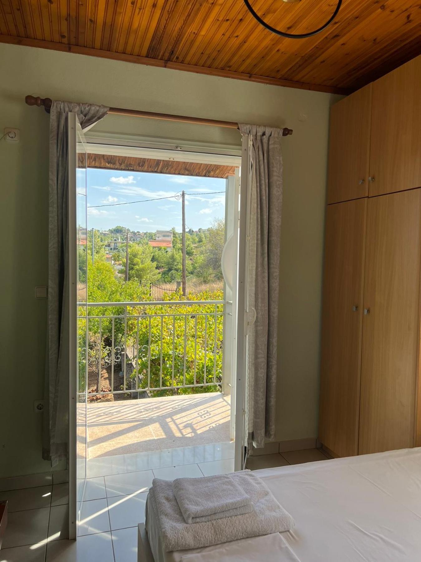 Xenia'S Seaview House Villa Paralia Avlidhos Bagian luar foto