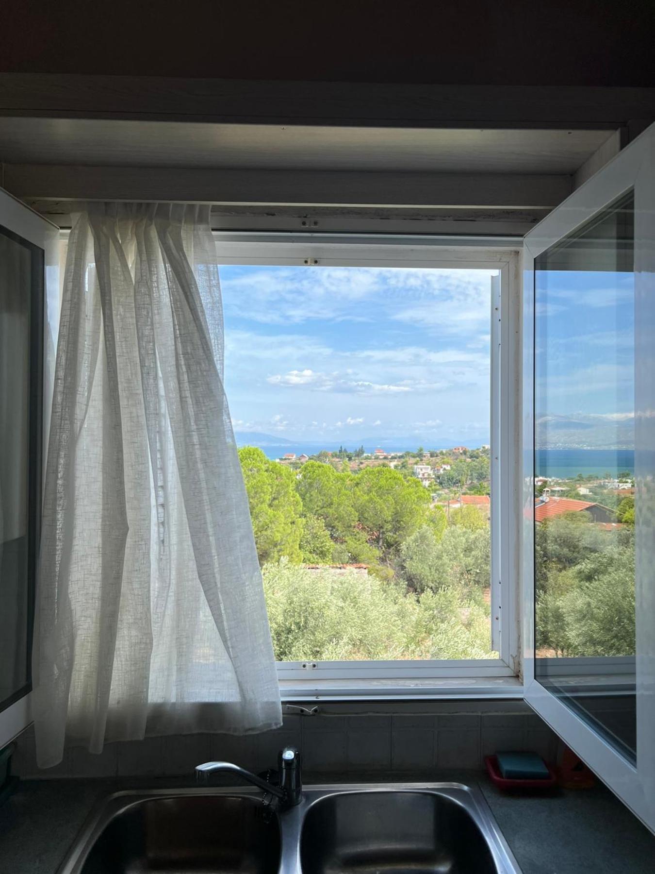 Xenia'S Seaview House Villa Paralia Avlidhos Bagian luar foto