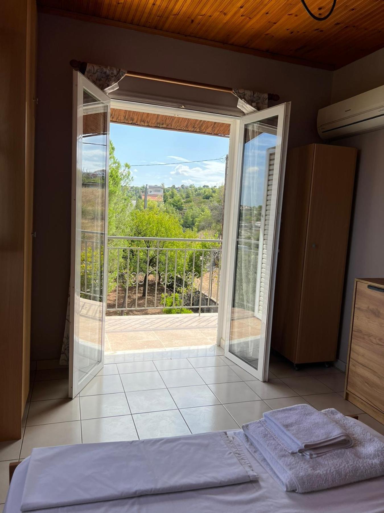 Xenia'S Seaview House Villa Paralia Avlidhos Bagian luar foto